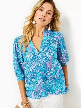 LILLY PULITZER MIALEIGH ELBOW SLEEVE LINEN TOP
SOUND THE SIRENS